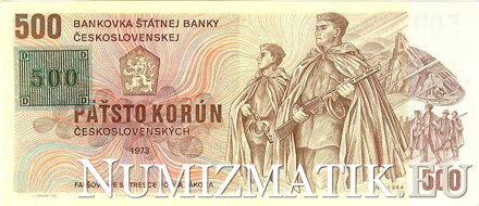 500 Kčs/1973 - český kolok