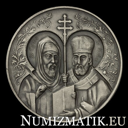 Sv. Cyril a sv. Metod - tombaková medaila - William Schiffer