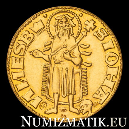Ľudovít I. - replika zlatého dukátu - M. Kožuch