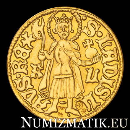 Žigmund - erb s levmi - replika zlatého dukátu - M. Kožuch