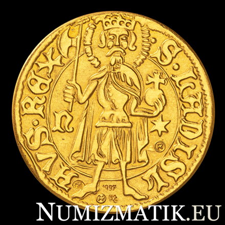 Vladislav I. Jagelovský - replika zlatého dukátu - M. Kožuch