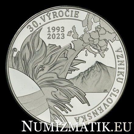 30. výročie vzniku samostatného Slovenska - strieborná medaila - B. Ronai