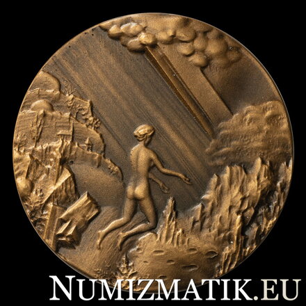 Svetlo - tombaková medaila - M. Polonský