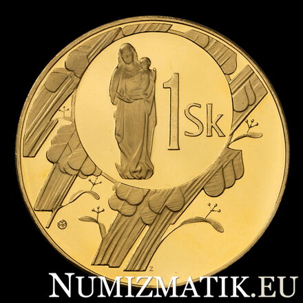 Začiatok razby mincí Slovenskej republiky- tombaková medaila - D. Zobek