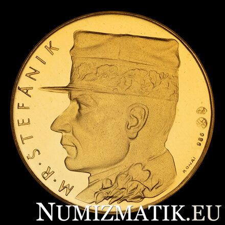 M. R. Štefánik - zlatá medaila - M. Ronai
