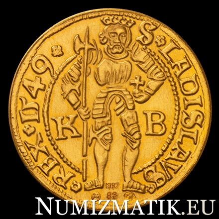 Ferdinand I. - replika zlatého dukátu 1549 KB - M. Kožuch