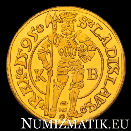 Rudolf II. - replika zlatého dukátu 1595 KB - M. Kožuch