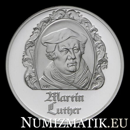 Martin Luther - 500. výročie reformácie, strieborná medaila