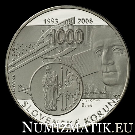 Od Koruny k Euru - strieborná medaila - Š. Novotný