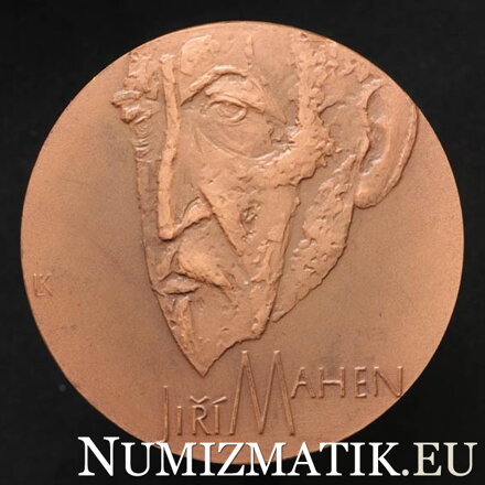 Jiří Mahen- tombaková medaila -  L. Kolář