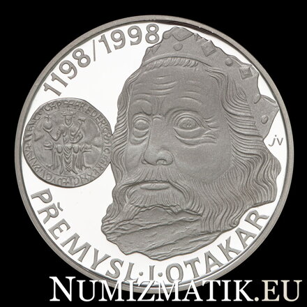 200 Kč/1998 - Přemysl I. Otakar - 800. výročie českej korunovácie 