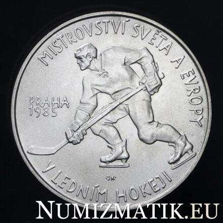 100 Kčs/1985 - Majstrovstvá sveta v ľadovom hokeji