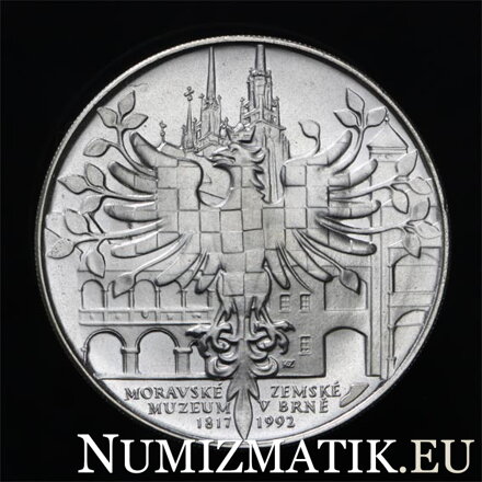 100 Kčs/1992 - Moravské zemské múzeum v Brne - 175. výročie založenia