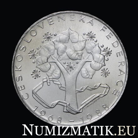 500 Kčs/1988 - Československá federácia - 20. výročie