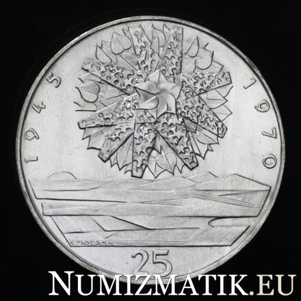25 Kčs/1970 - 25. výročie oslobodenia Československa