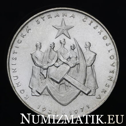 50 Kčs/1971 - 50. výročie založenia KSČ