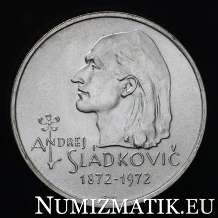 20 Kčs/1972 - Andrej Sládkovič - 100. výročie úmrtia