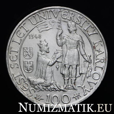 100 Kčs/1948 - Charles University - 600th anniversary