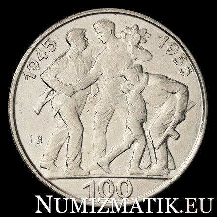 100 Kčs/1955 - Oslobodenie Československa - 10. výročie