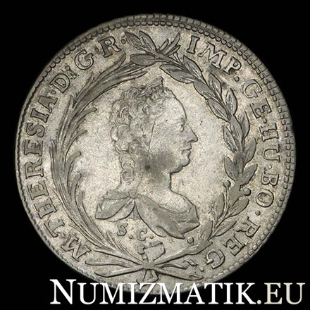 Mária Terézia - 20 grajciar 1765 S.C./G