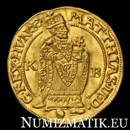 Matej II. - kremnický dukát 1609 K-B