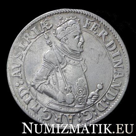 Arcivojvoda Ferdinand (1564-1595) - toliar bez letopočtu Hall