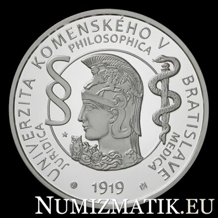 10 EURO/2019 - 100th anniversary of Comenius University in Bratislava