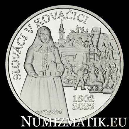 10 EURO/2022 - Začiatok osídľovania Kovačice Slovákmi - 220. výročie - BK