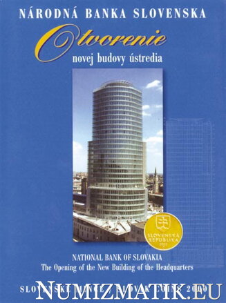Sada mincí Slovenskej republiky 2000 - NBS Otvorenie novej budovy ústredia