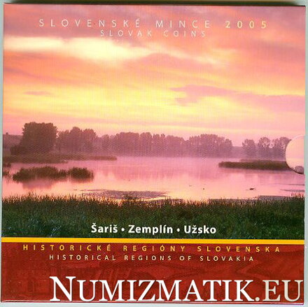 Sada mincí Slovenskej republiky 2005 - Historické regióny Slovenska
