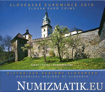 Sada mincí Slovenskej republiky 2010 - Historické regióny Slovenska