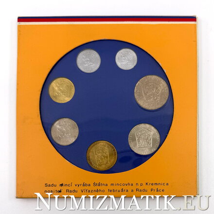 Sada obehových mincí ČSSR 1987