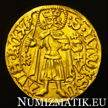 Matthias Corvinus - Goldgulden K-V cross