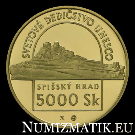 5000 Sk/1998 - UNESCO World Heritage - Spišský Hrad and the Associated Cultural Monuments