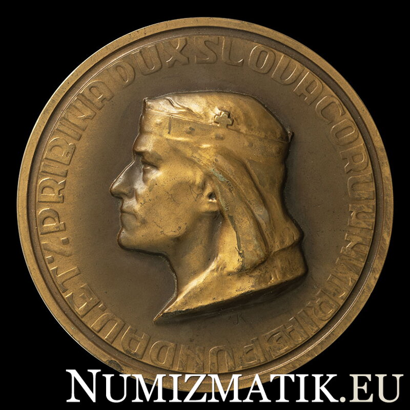 Pribinove slávnosti v Nitre 833 - 1933, bronzová medaila - Ján Koniarek