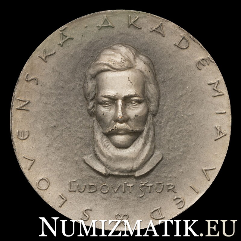 Ľudovít Štúr, SAV za zásluhy v spoločenských vedách, tombaková medaila R. Pribiš 