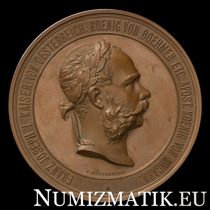 Francis Joseph I. - World Exhibition in Vienna 1873 - AE medal