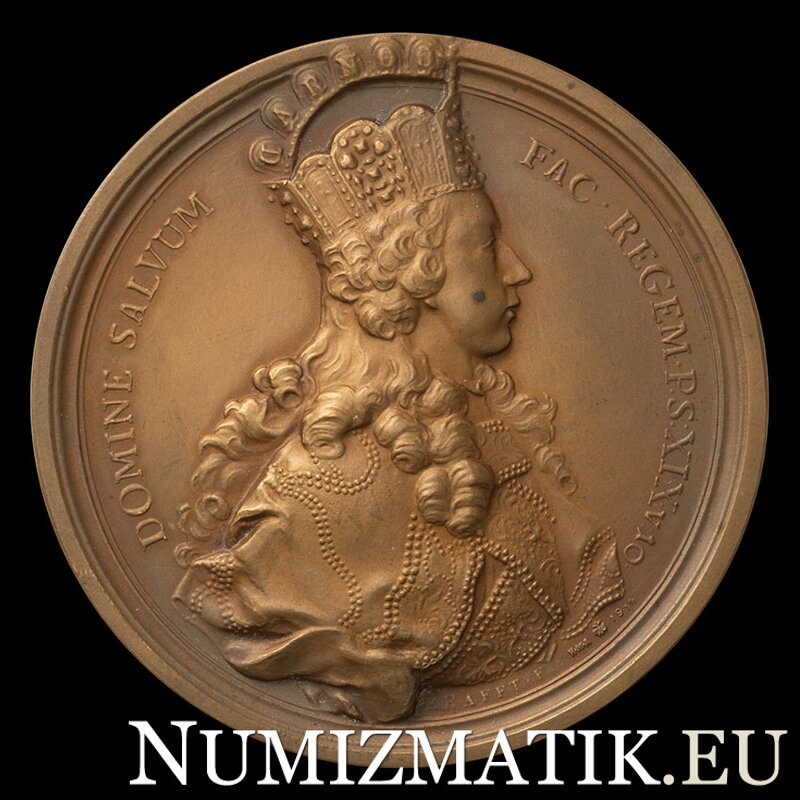 Joseph II. - coronation in Frankfurt as the Roman King - AE medal 1764/1914 HMA