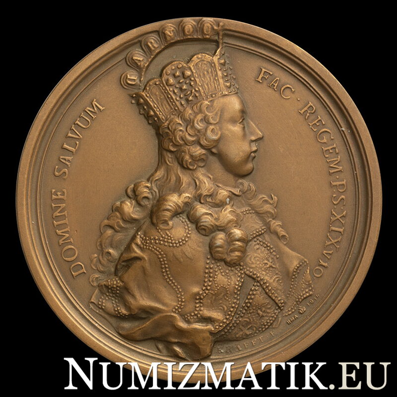 Joseph II. - coronation in Frankfurt as the Roman King - AE medal 1764/1914 HMA