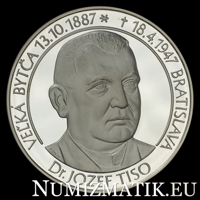 Dr. Jozef Tiso - large silver medal - M. Ronai