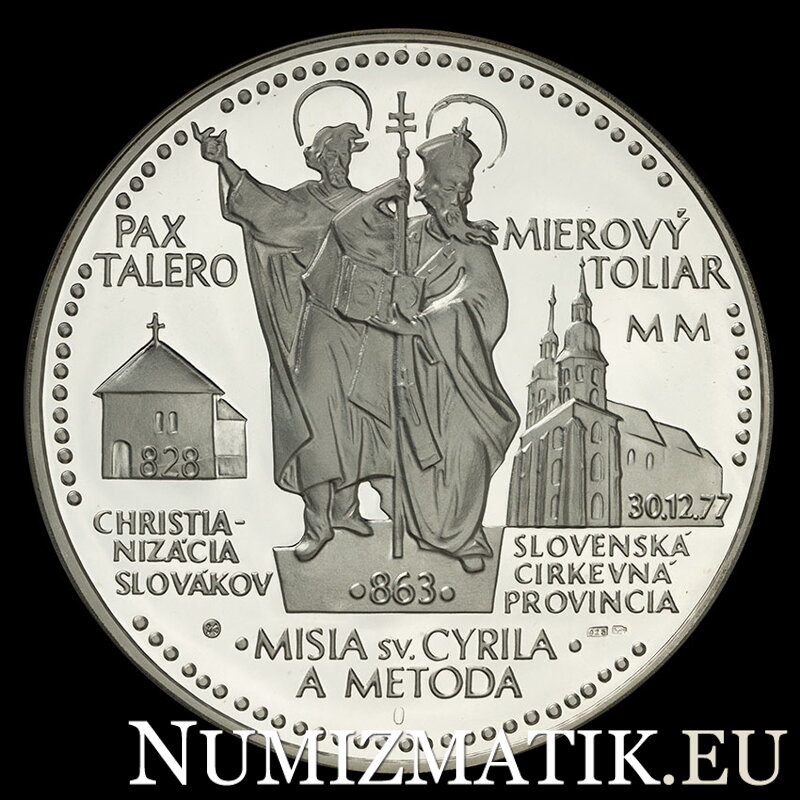 MIEROVÝ TOLIAR - vydaný pri príležitosti bimilénia - strieborná medaila - M. Ronai