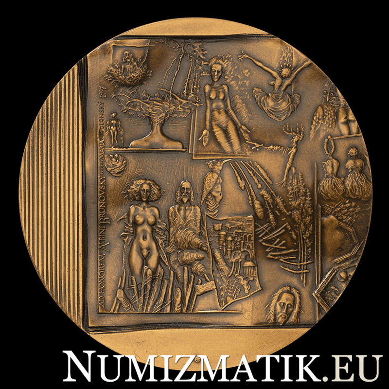 Ad Honorem Albín Brunovský 1997, - AE jednostranná medaila - M. Polonský