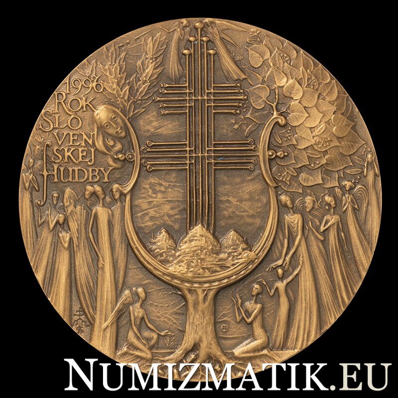 Rok slovenskej hudby, 1996 - AE jednostranná medaila - M. Polonský