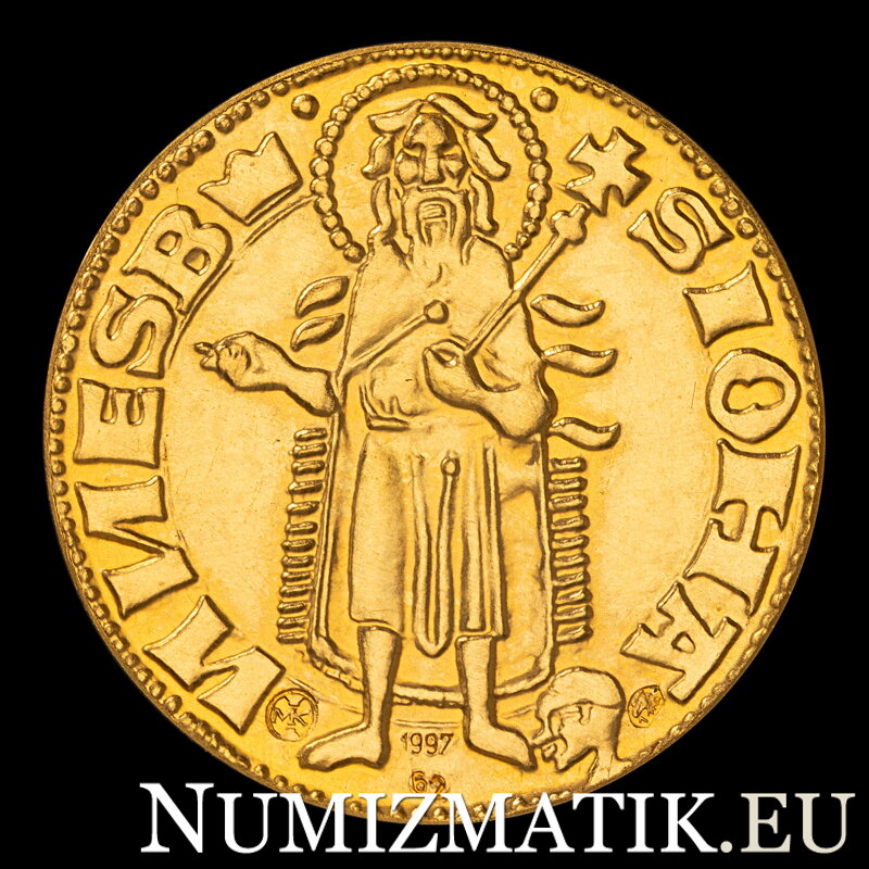 Ľudovít I. - replika zlatého dukátu - M. Kožuch
