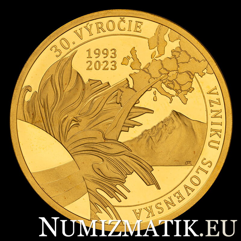 30th anniversary of the establishment of independent Slovakia - gold medal - B. Ronai