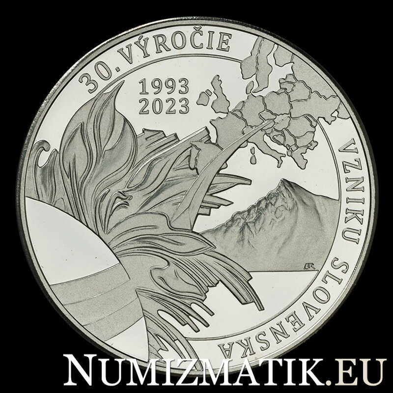 30. výročie vzniku samostatného Slovenska - strieborná medaila - B. Ronai