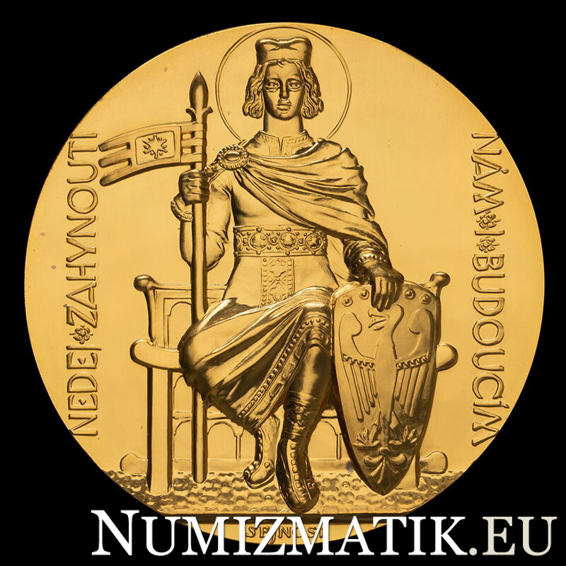 Dokončenie stavby chrámu sv. Víta 1929/2017 - zlatá medaila (Au 986/1000) - J. Šejnost