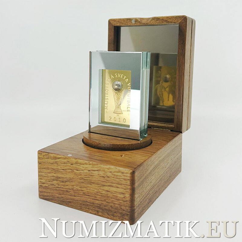 FIFA World Cup 2010 - bimetallic plaque, gold and palladium - J. Černaj