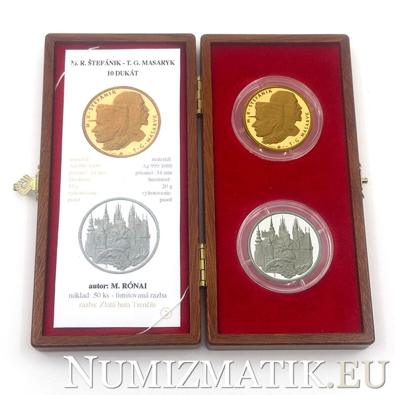 M. R. Štefánik - T. G. Masaryk - 10 ducats