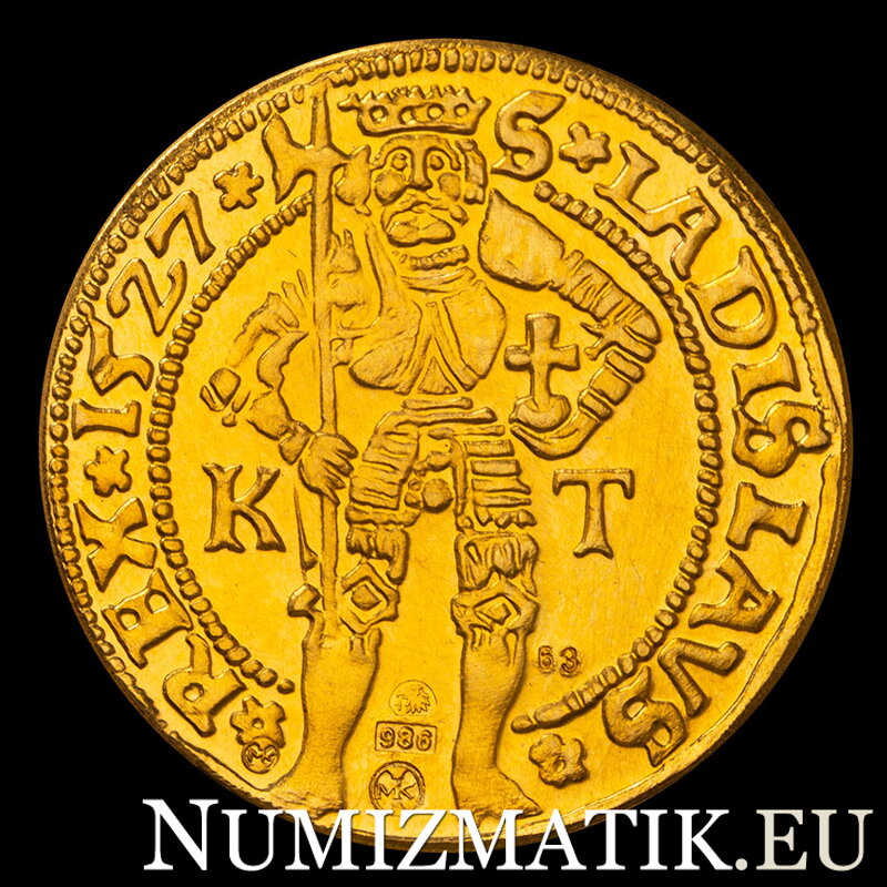 Ján Zápoľský - replika zlatého dukátu 1527 KT - M. Kožuch